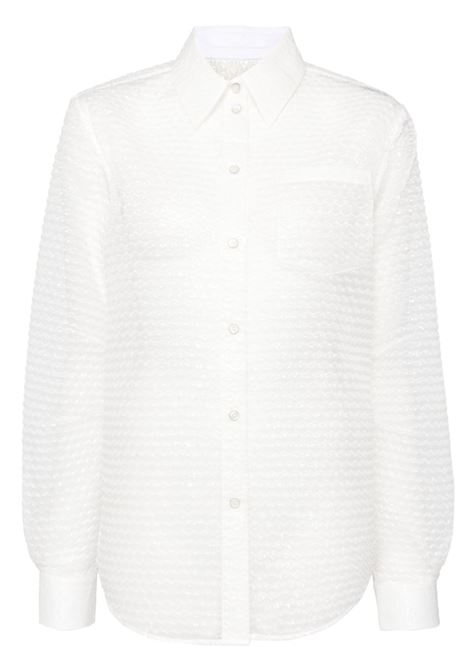 White bubblewrap semi-sheer blouse Helmut lang - women HELMUT LANG | O06HW506C5J